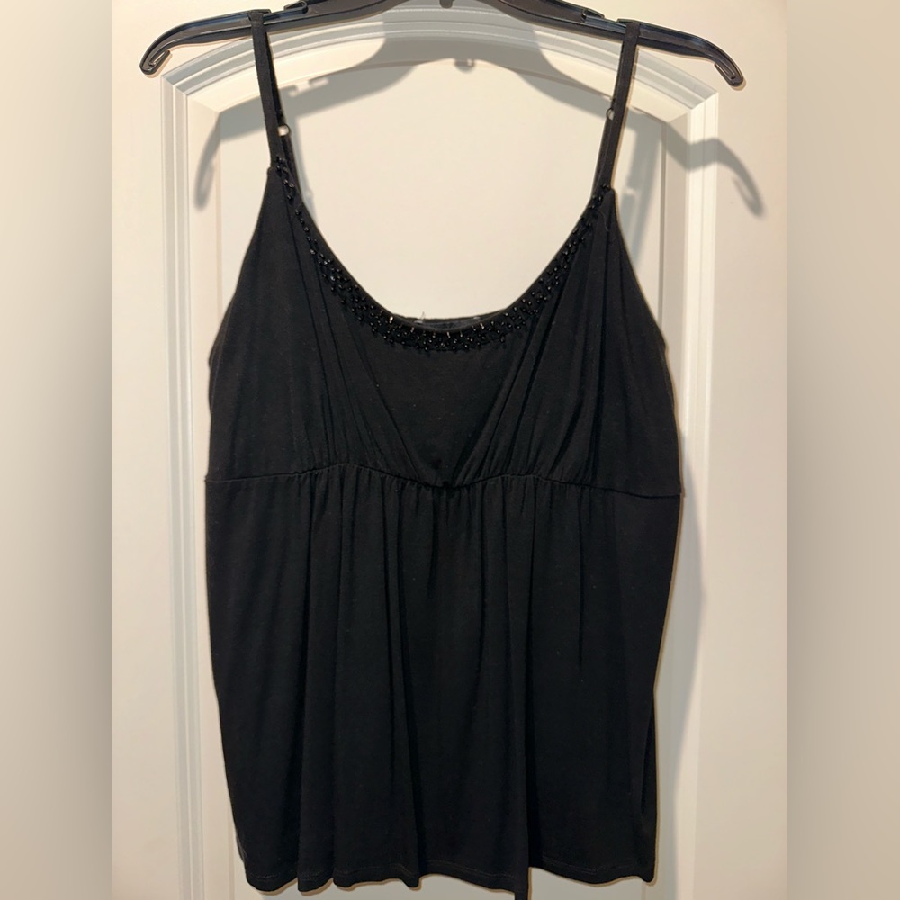 Black beaded camisole